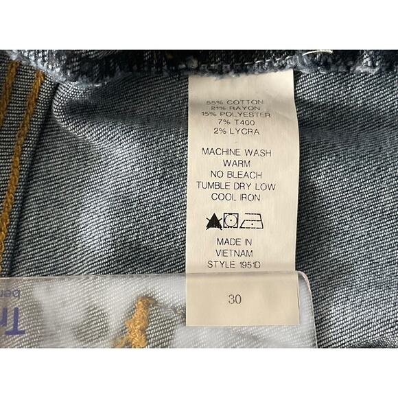 Thyme Maternity Jeans Womens 30 Blue Stretch Over Belly Panel Skinny Jeggings - Picture 9 of 9